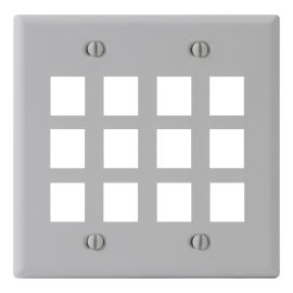 Classic Faceplate 12 Ports Double Gang IC107F12WH