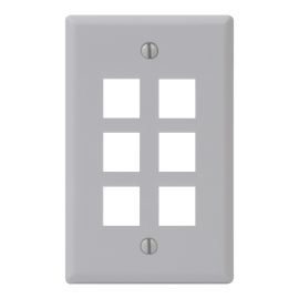 Classic Faceplate 6 Ports Single Gang IC107F06WH