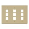 Classic Faceplate 9-Ports Triple Gang IC107FT9IV