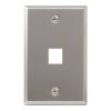 Classic Stainless Steel Faceplate 1 Port IC107SF1SS
