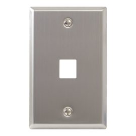 Classic Stainless Steel Faceplate 1 Port IC107SF1SS