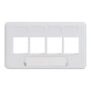 Modular Furniture Faceplate 4 Port IC107FT4WH