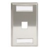Station ID Steel Faceplate 1 Port Single IC107S01SS