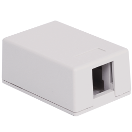 Surface Mount Box 1-Port White