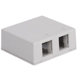 Surface Mount Box 2-Port White