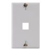 Telephone Faceplate 1 Port IC107FFWWH