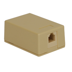 Surface Mount Box with 1 Voice in 6P6C for EZ