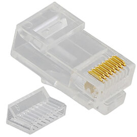 CAT 5e Stranded Modular Plug in 8P8C and 100 Pack
