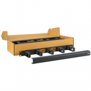 Cable Management Interbay Plastic Panel and Cover in 1 RMS and 6-Pack