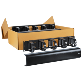 Cable Management Interbay Plastic Panel and Cover in 2 RMS and 6-Pack