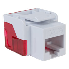 CAT6 RJ45 White Keystone Jack EZ IC1078L6WH